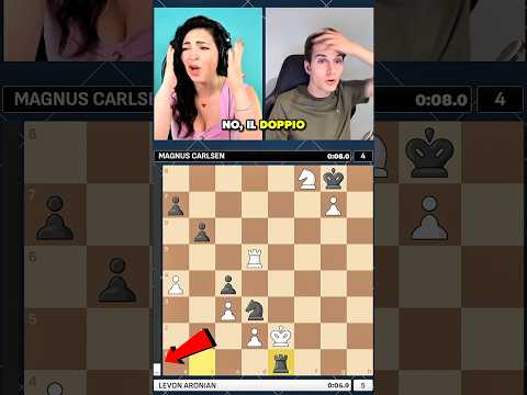 Magnus non vede il tatticismo e Niemann esulta!  #scacchi #chess #freestylechess