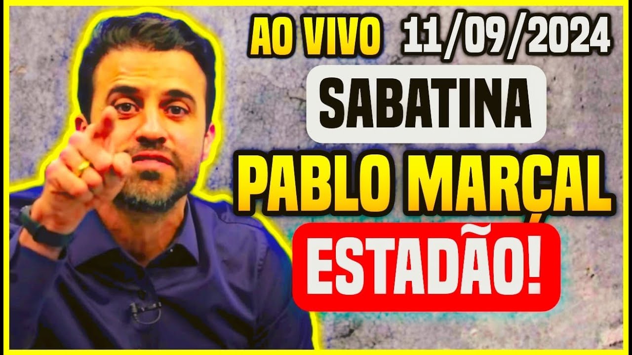 PABLO MARÇAL SABATINA AO VIVO NO ESTADÃO! - PABLO MARÇAL ENTREVISTA AO VIVO 11/09/2024