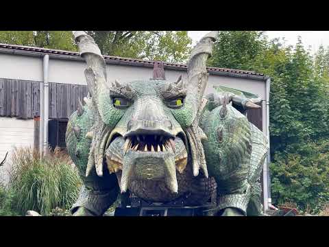 Der Drache vom Further Drachenstich zeigt was er kann