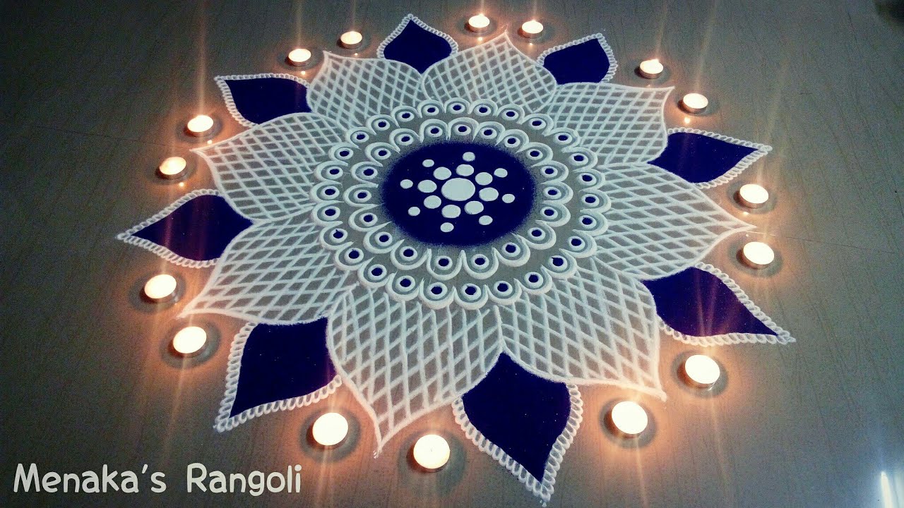 Sankranthi diya rangoli design