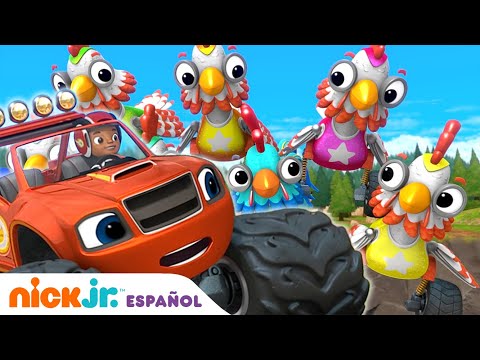 Blaze y los Monster Machines | ¡Blaze y el circo de las gallinas! | Nick Jr. en Español