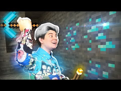 Ламповое выживание в майнкрафт - ПЕРВЫЕ АЛМАЗЫ! Серия #2