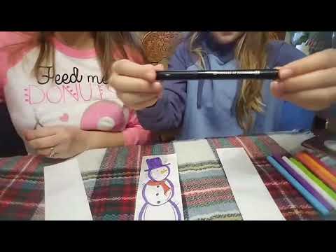 Skinny Snowman bookmark