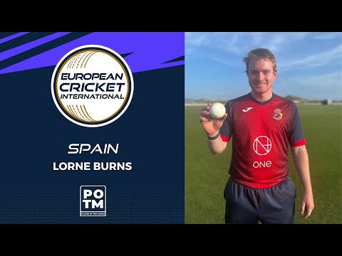 POTM: L.Burns - SPA vs GSY | Highlights | ECI Spain T20I Tri-Series, Desert Springs | Day 2