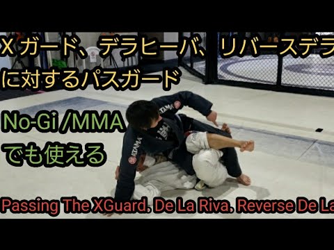 ノーギでも使えるXガード リバースデラに対するパスガード。Passing The XGuard,Reverse De La Riva.