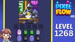 Pixel Flow Level 1268 Solution Walkthrough