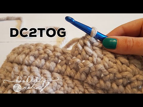 How to Double Crochet 2 Together (dc2tog) | Double Crochet Decrease