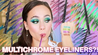 BEPHOLAN MULTICHROME EYELINERS?! SWATCH & SIP!
