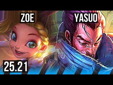 ZOE vs YASUO (MID) | NA Challenger | 25.21