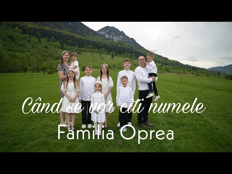 Familia Oprea - Când se vor citi numele | When the Roll is Called Up Yonder(Cover)