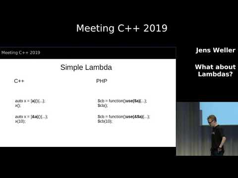 What about lambdas - Jens Weller - Meeting C++ 2019