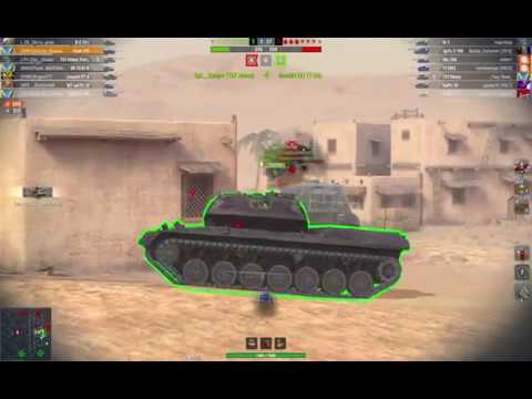 SWED WoT Blitz Desert Sands Foch 155 5500+ Damage princep_Magnus 24/9-2019