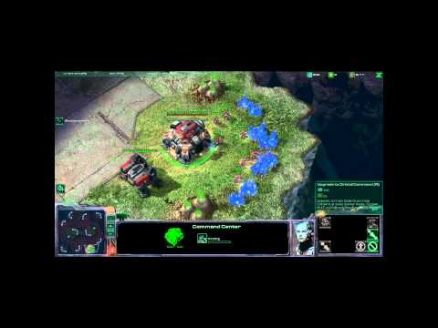 Starcraft 2 Mule Mineral Boost (sockfolding) and Mule Placement Tutorial