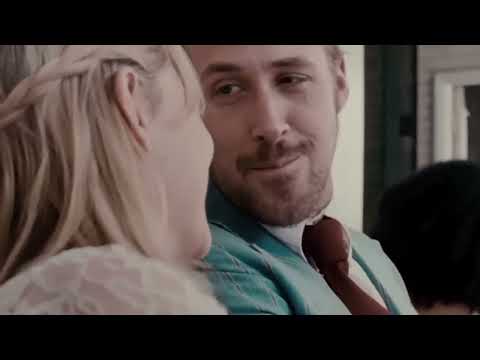 Blue Valentine trailer still with Ryan Gosling and Michelle Williams—moody neon motel lighting