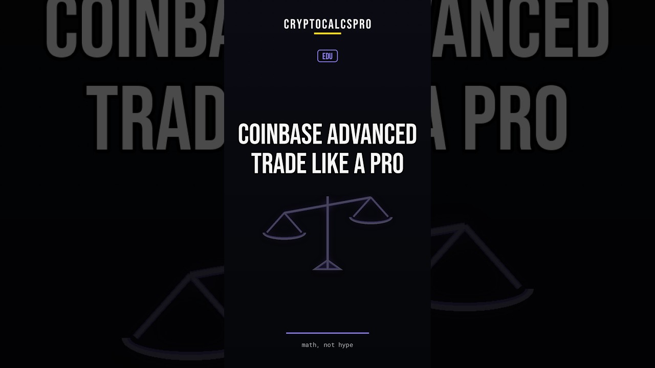 COINBASE Advanced Trade Like a Pro