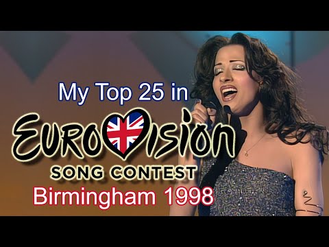 Eurovision 1998 - My Top 25 [with comments]