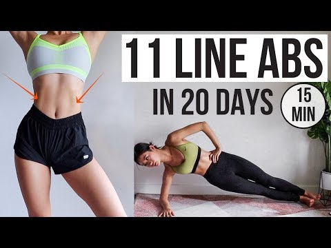 Abs in 20 Days! Get 11 Line Abs like KPOP Idol (15 min Home Workout) ~ Emi