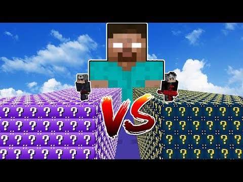 ŞANS BLOKLARI VS HEROBRİNE! - Minecraft