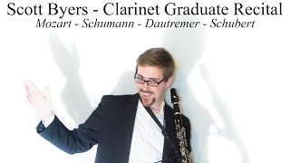 Scott Byers' Graduate Clarinet Recital