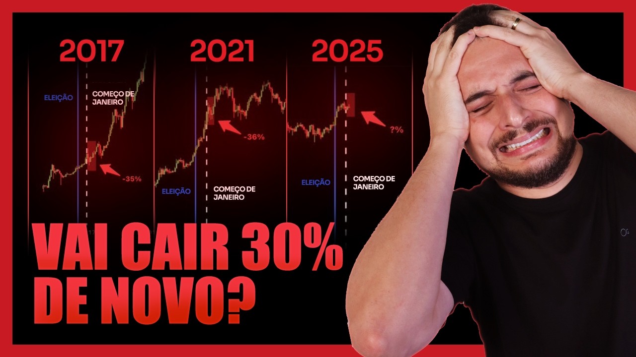 BITCOIN CAI DE 102K PRA 92K 🚨 A TEMIDA QUEDA DE 30% CHEGOU?