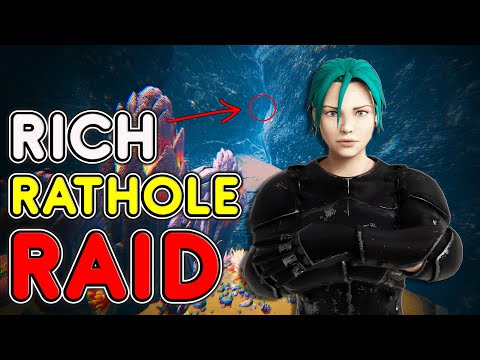 RAIDING a Hidden Underwater TEK Rathole Base! ARK - PvP