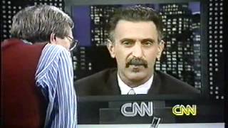 Frank Zappa plugs his autobiography on Larry King Live