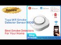 Review Tuya Wifi Smoke Detector Sensor 90DB Sound Alarm Smokehouse Combination 2024