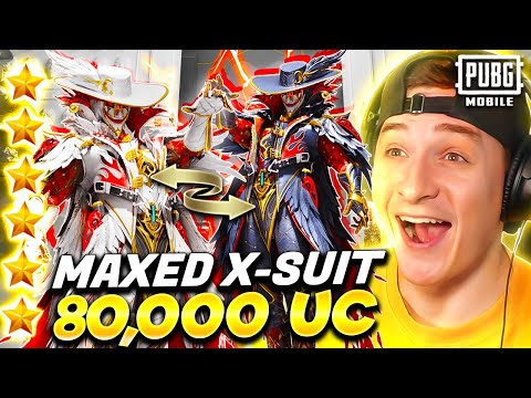 MAXED ARCANE JESTER X-SUIT WHITE & BLACK ($80,000 UC) PUBG MOBILE