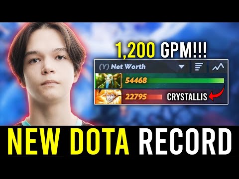 "First Player to Hit 1200 GPM in a Pro Dota Match!" - SATANIC GOD!