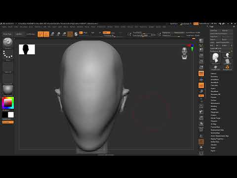 sculpting a female head from sphere in Zbrush | #zbrush #sculpting #3dsculpting