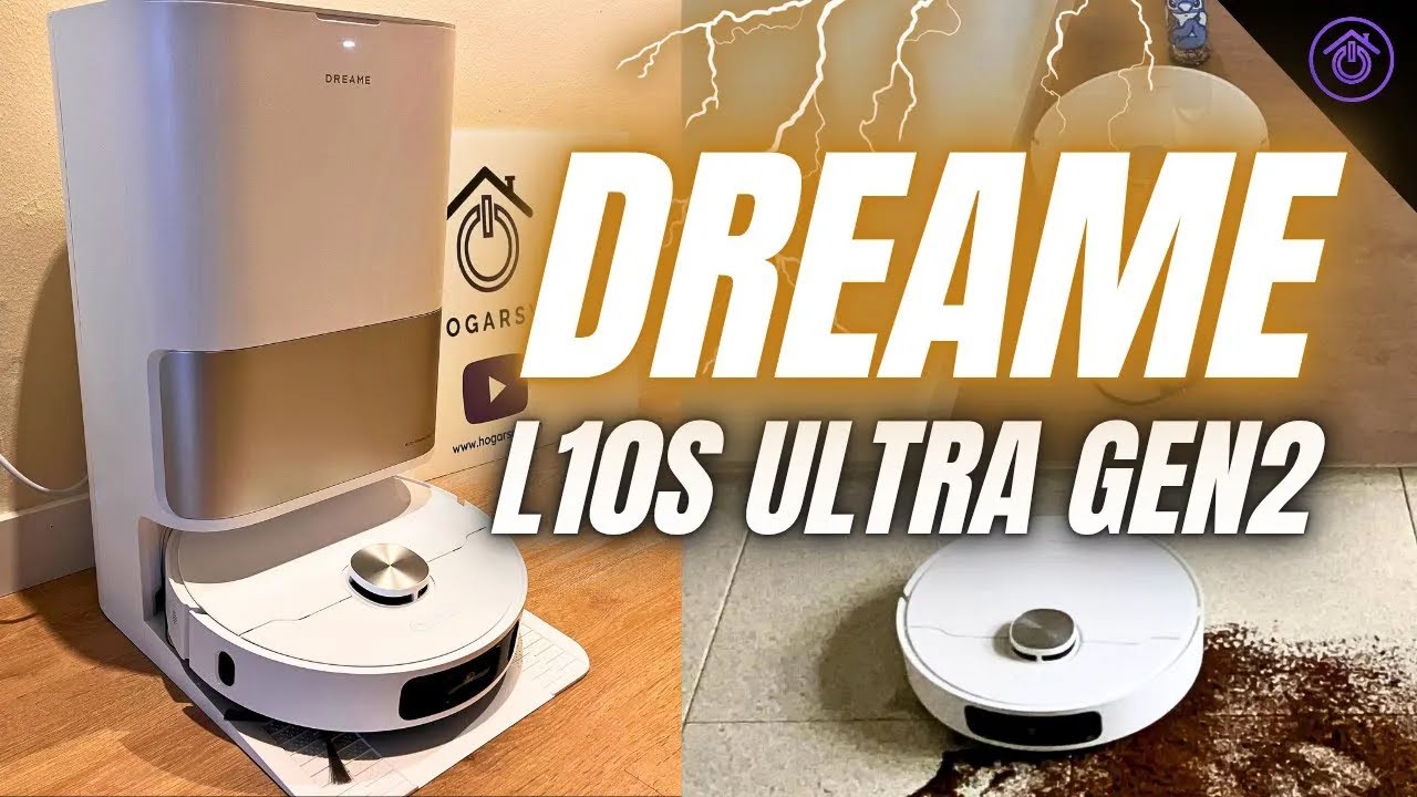Silvia Jiménez probando el Dreame L10S Ultra Gen2 en Hogarsys