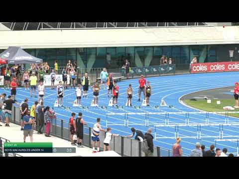 Boys Under 14 90m Hurdles H2 - 2020 State Combined Events Championships // LAVicTV