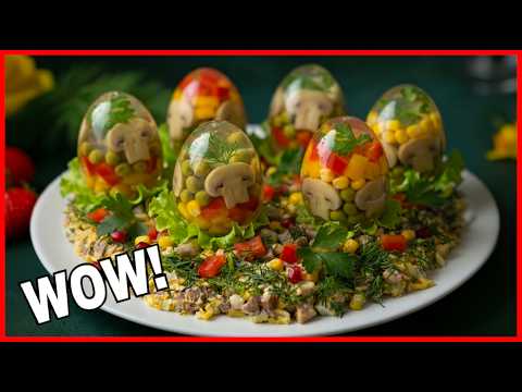 Páni! Hit každé párty! 💎Vegetariánská „vejce Fabergé“ – recept na želé bez želatiny