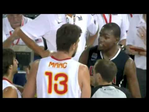 Usa vs. Spain 86-85 basketball