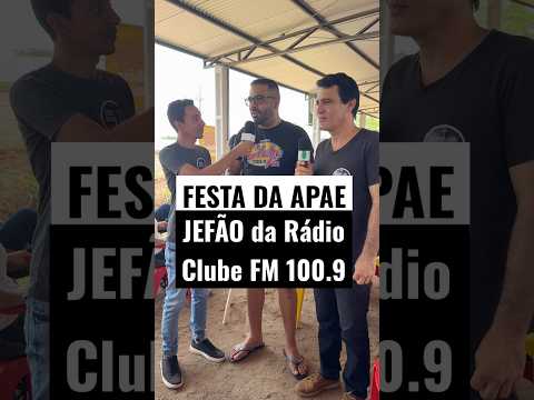 Entrevista Jefão da Rádio Clube FM 100.9 festa da APAE fazenda revolta em Colorado do Oeste Rondônia