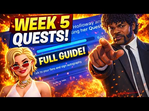 Fortnite WEEK 5 Quests - COMPLETE Guide (Fast & Easy XP!)