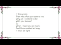 Vera Lynn - It Can't Be Wrong Lyrics