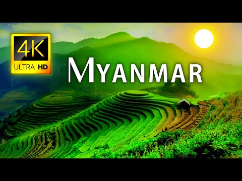 ミャンマー - 4K ビデオ - ミャンマー旅行ビルマ - 4K ビデオ Ultra HD - 4K HDR