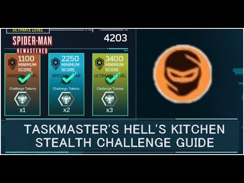 Taskmaster Hell's Kitchen Stealth Challenge Tokens Guide 1 | Spider Man Remastered