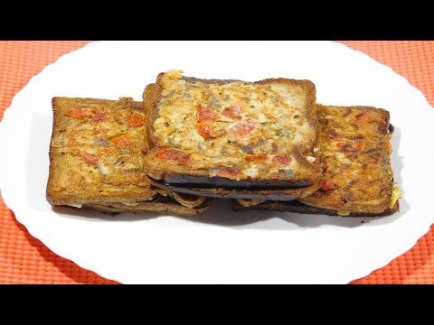 Bread Toast Recipe With Egg ,Chicken And Cheese In Bengali | Tasty Cheese Bread Toast For Kid