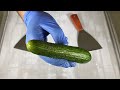 Cucumber Ice Cream Rolls ASMR How To Make Cucumber Rolling Ice Cream