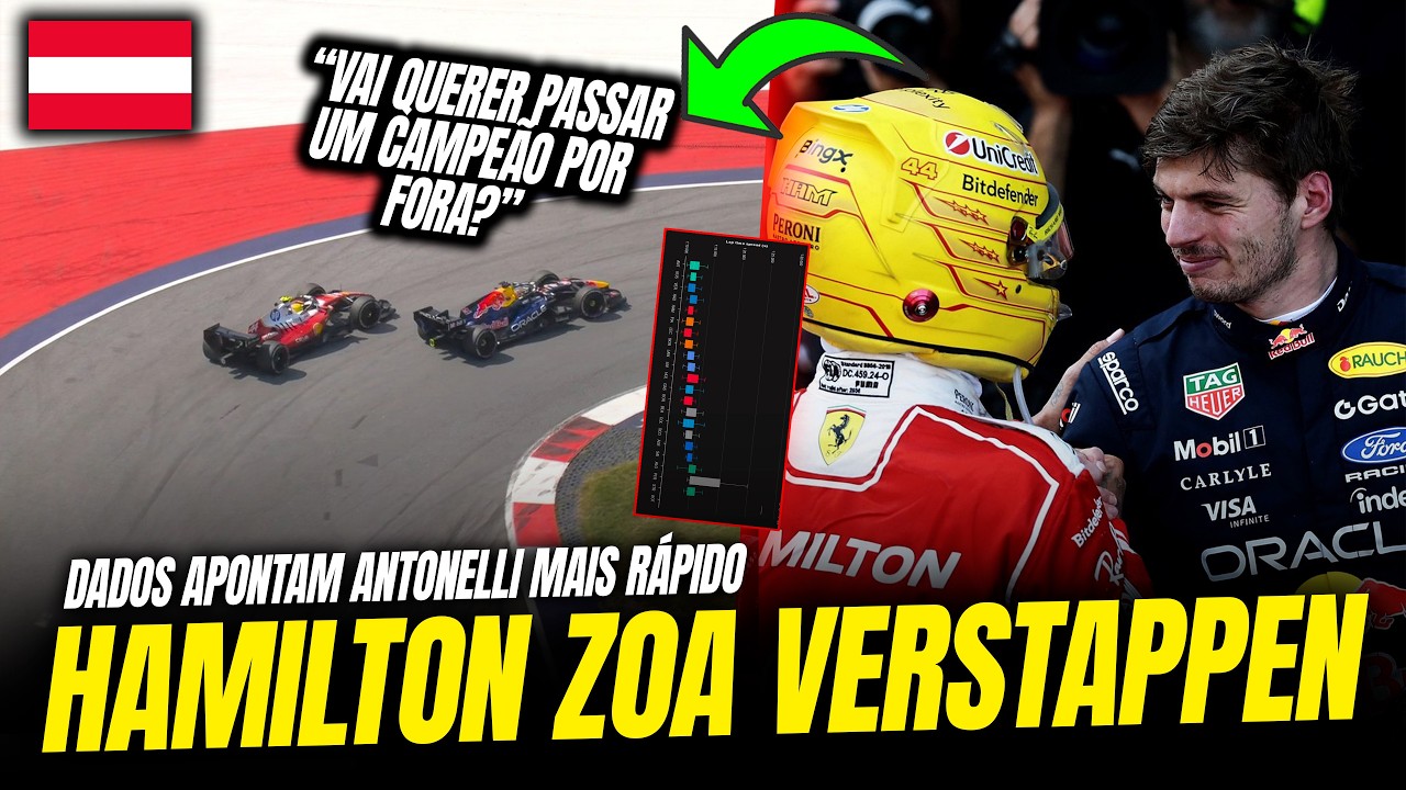HAMILTON DÁ "INVERTIDA" EM MAX PÓS GP ÁUSTRIA / DADOS DO GP / FERRARI LENTA / TRETA NA VCARB