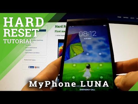 Hard Reset myPhone Luna - remove screen lock protection