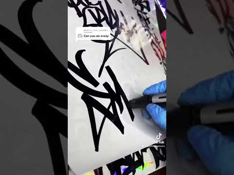 How to write a tag in graffiti handstyle ✍🏻
