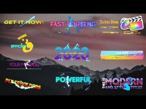 Apple Motion Template: Gradient Titles | FCPX