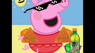 MLG peppa pig goes to the beach