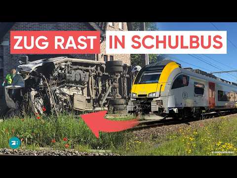 Video Thumbnail: Schulbus von Zug erfasst: Vier Tote bei Unglück in Belgien