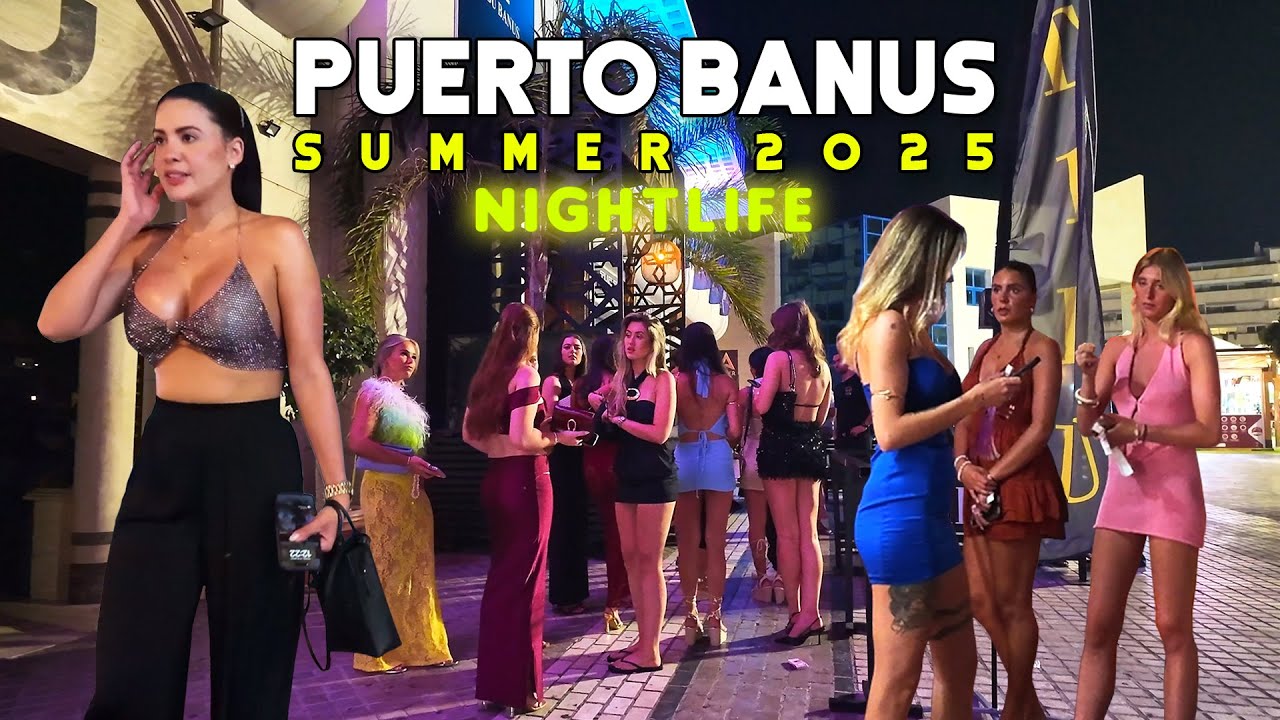 NIGHTLIFE PUERTO BANUS MARBELLA SUMMER 2025 AUGUST SPAIN 🇪🇸 Málaga [4K]