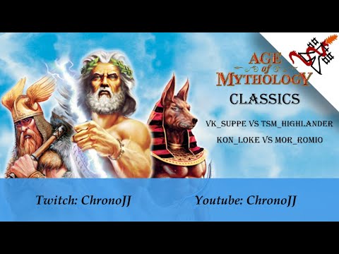 Age of Mythology Classics #4 - vK_Suppe vs TSM_Highlander; KoN_Loke vs MOR_Romio
