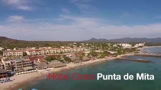 preview picture of video 'Hotel Cinco & Playa Anclote in Punta de Mita, Mexico! Aerial views of'
